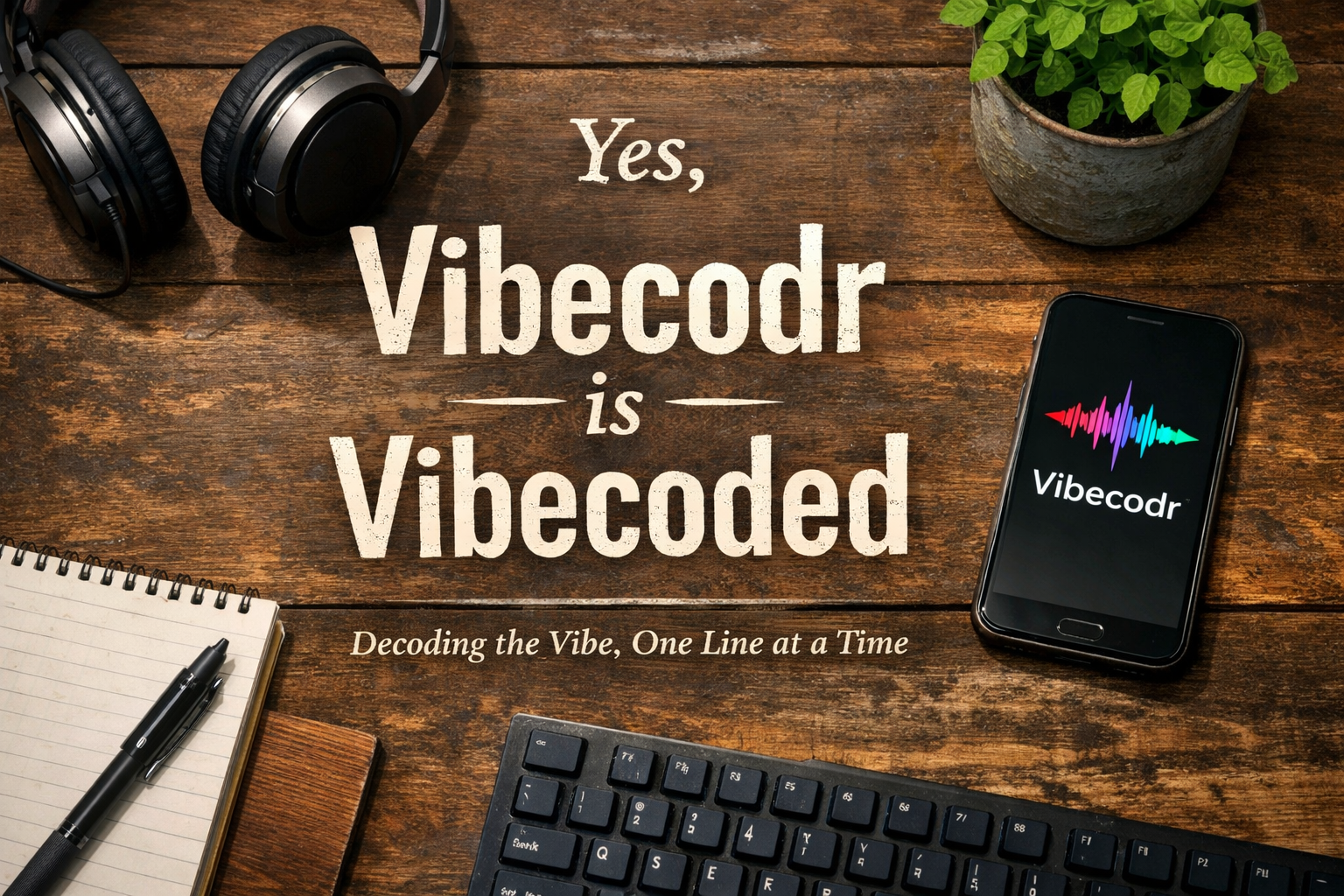 Yes, Vibecodr is vibecoded.